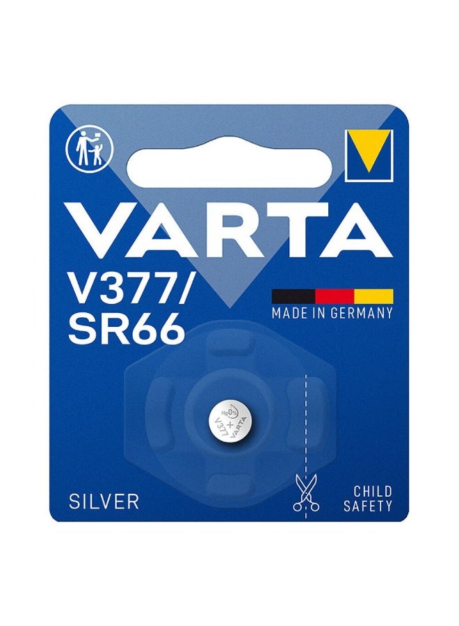 فارتا 5-Pieces Varta V377 / SR66 / SR626 Silver Oxide 1.55V Germany Batteries - Image 1
